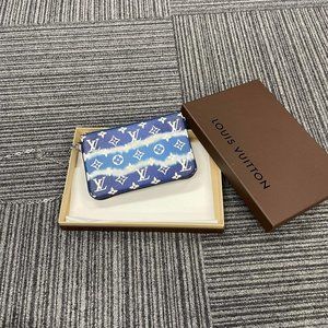 Louis Vuitton Escale Double Zip Pochette Bleu